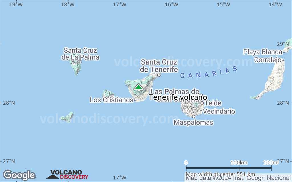 Terrain-type map of Tenerife volcano (local scale large)