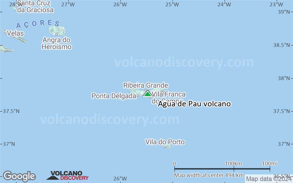 Terrain-type map of Agua de Pau volcano (local scale large)