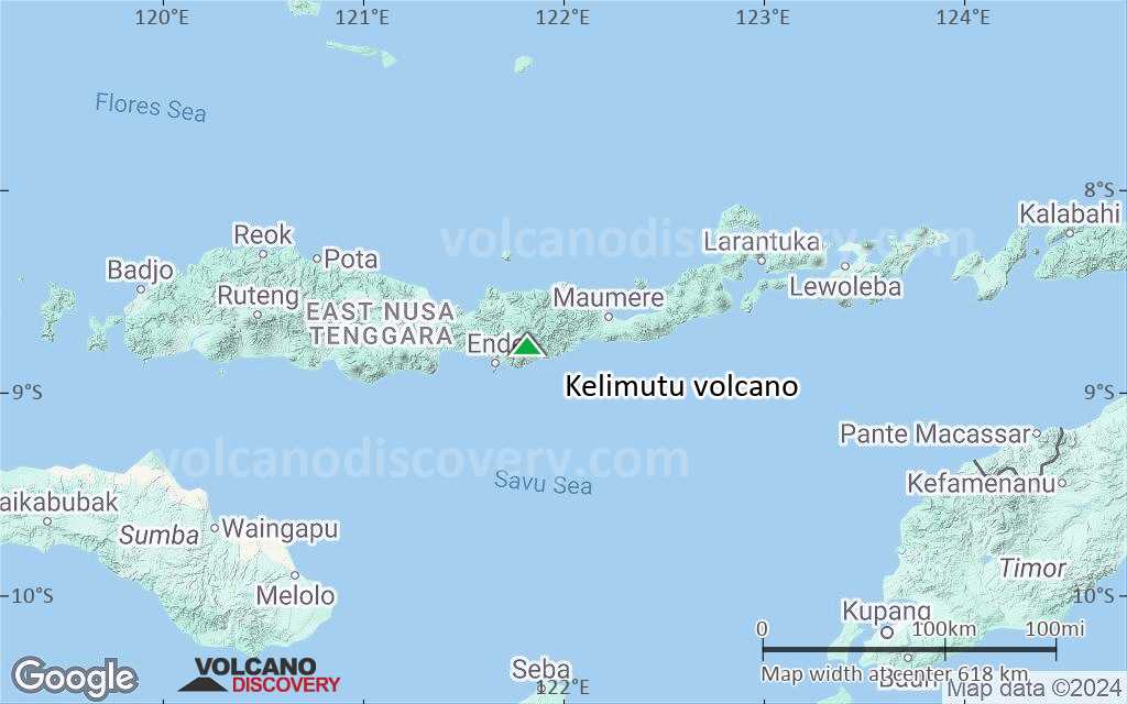 Terrain-type map of Kelimutu volcano (local scale large)