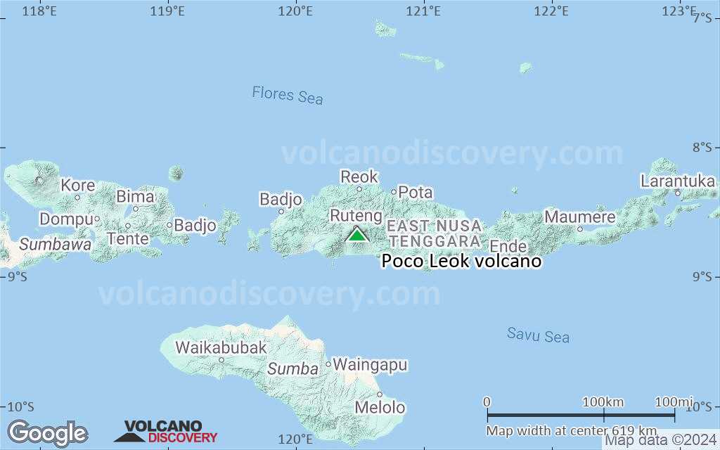 Terrain-type map of Poco Leok volcano (local scale large)