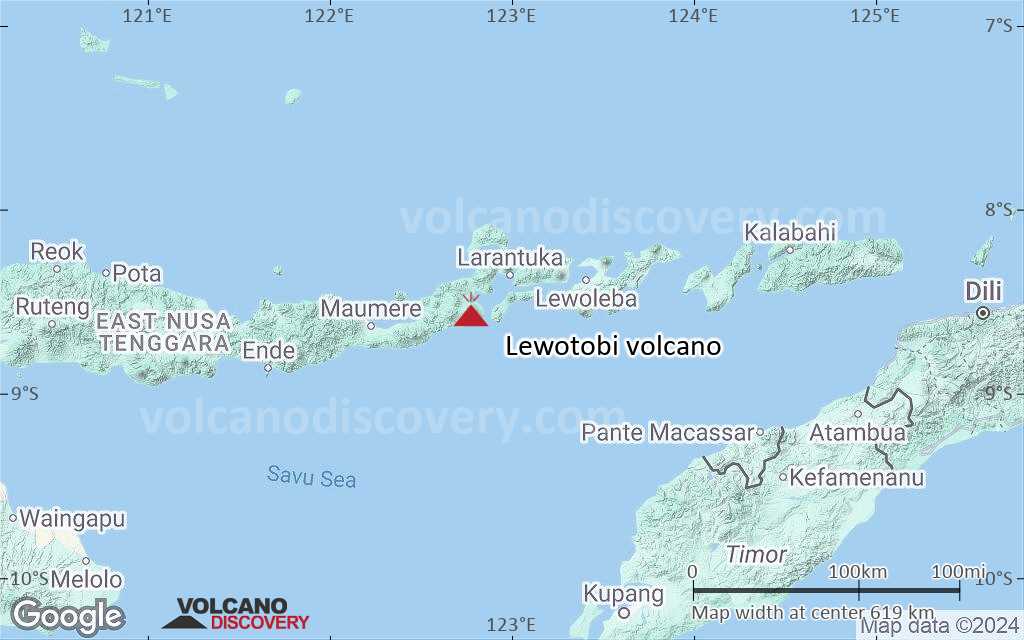 Terrain-type map of Lewotobi volcano (local scale large)