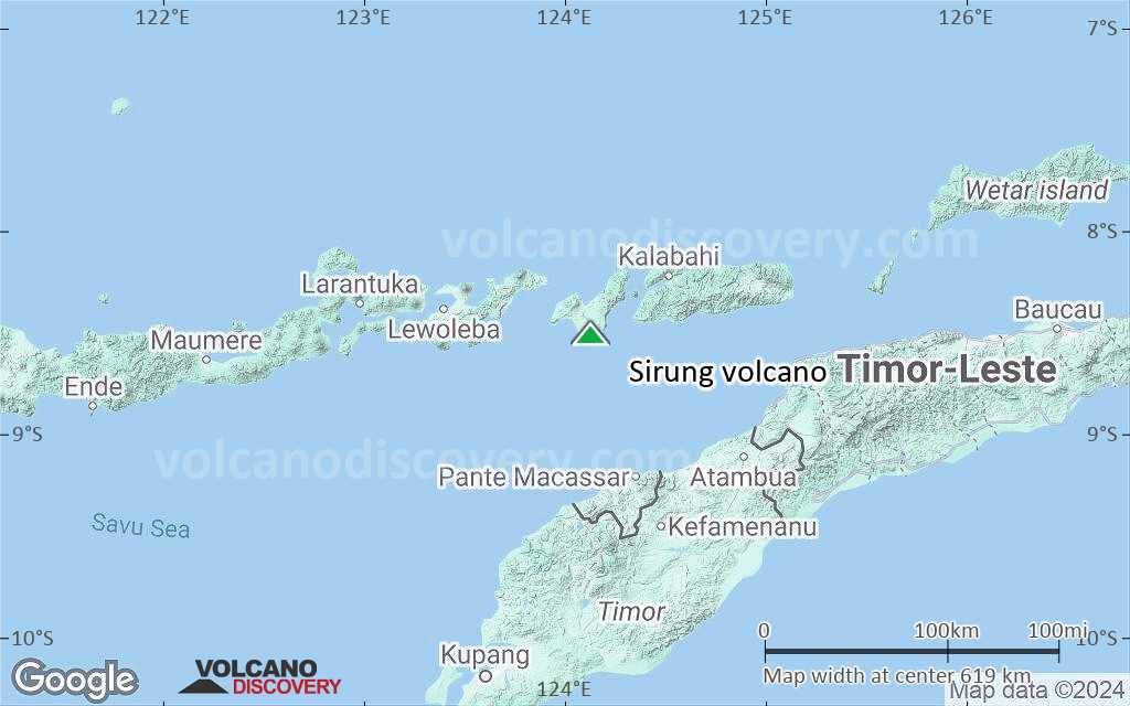 Terrain-type map of Sirung volcano (local scale large)