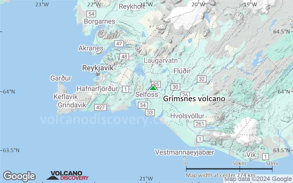 Terrain-type map of Grímsnes volcano (local scale large)