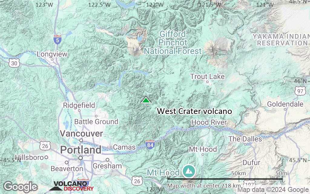 Terrain-type map of West Crater volcano (local scale medium)