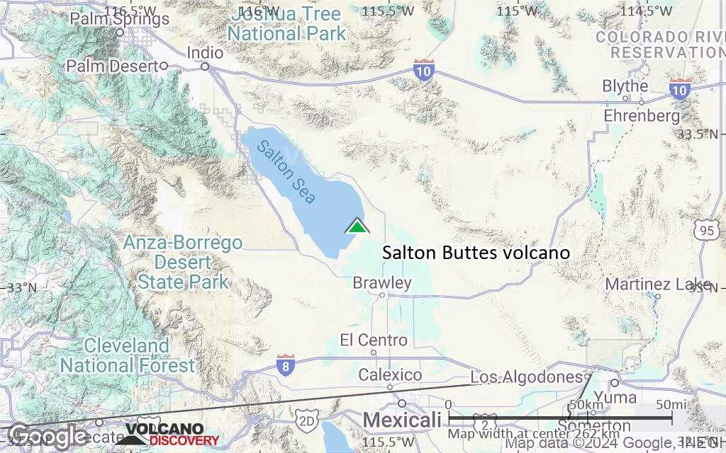 Terrain-type map of Salton Buttes volcano (local scale medium)
