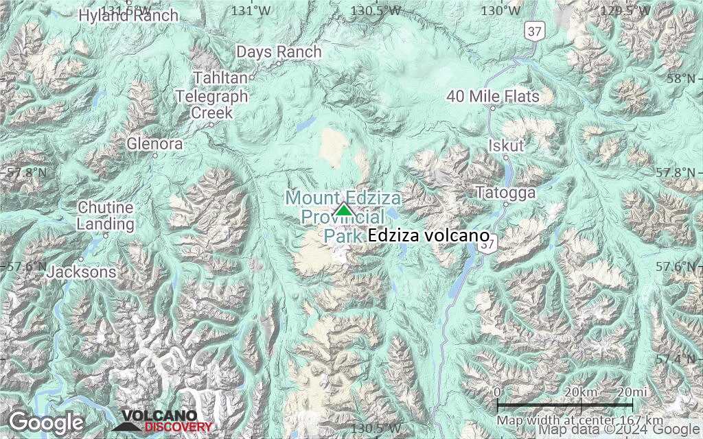 Terrain-type map of Edziza volcano (local scale medium)