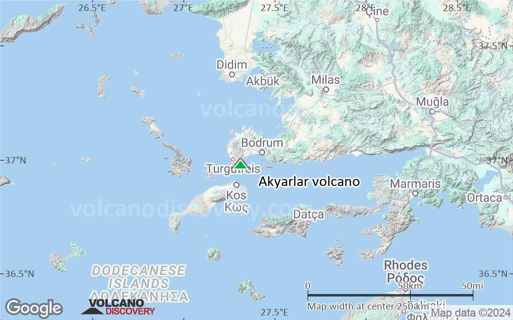 Terrain-type map of Akyarlar volcano (local scale medium)