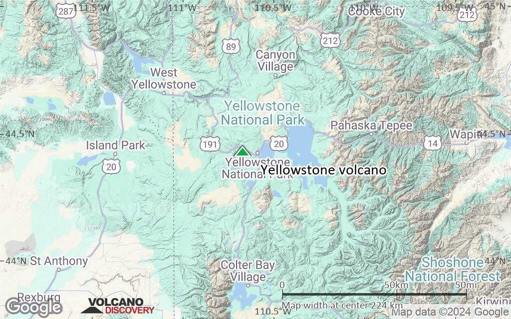 Terrain-type map of Yellowstone volcano (local scale medium)