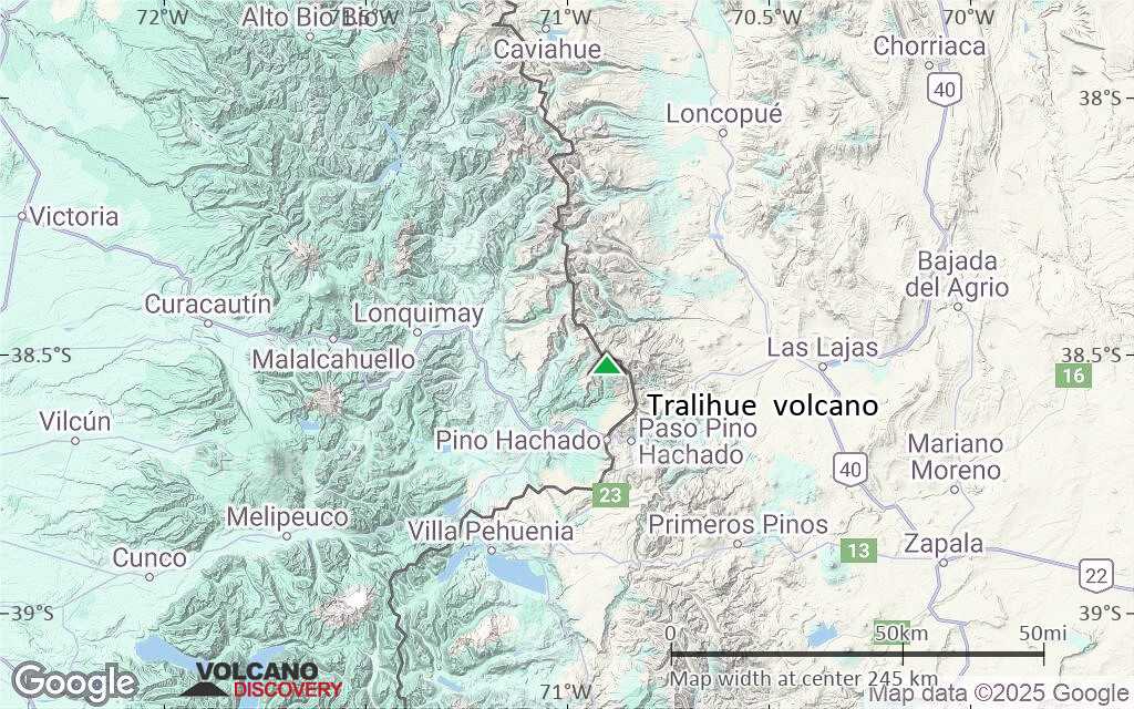 Terrain-type map of Tralihue volcano (local scale medium)