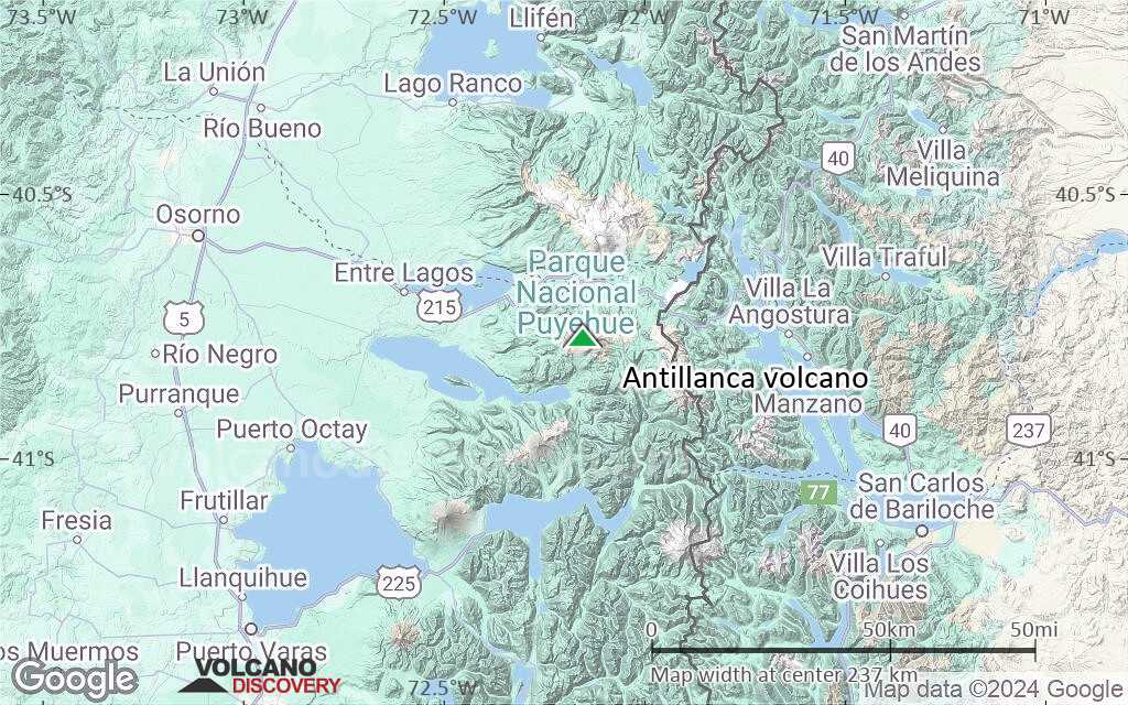Terrain-type map of Antillanca volcano (local scale medium)