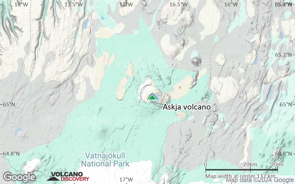 Terrain-type map of Askja volcano (local scale medium)