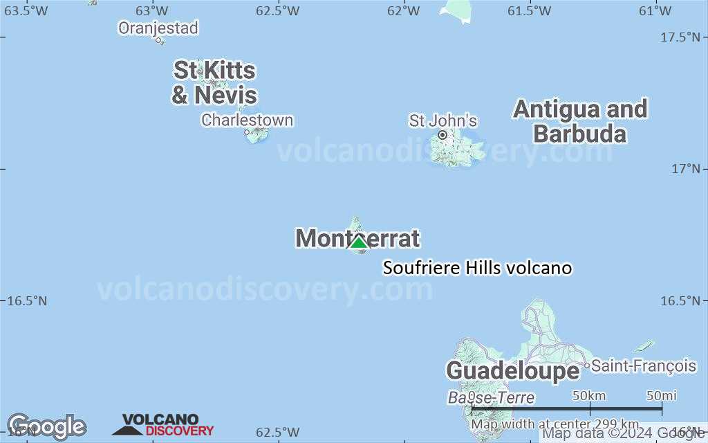 Terrain-type map of Soufriere Hills volcano (local scale medium)