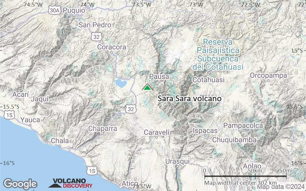 Terrain-type map of Sara Sara volcano (local scale medium)