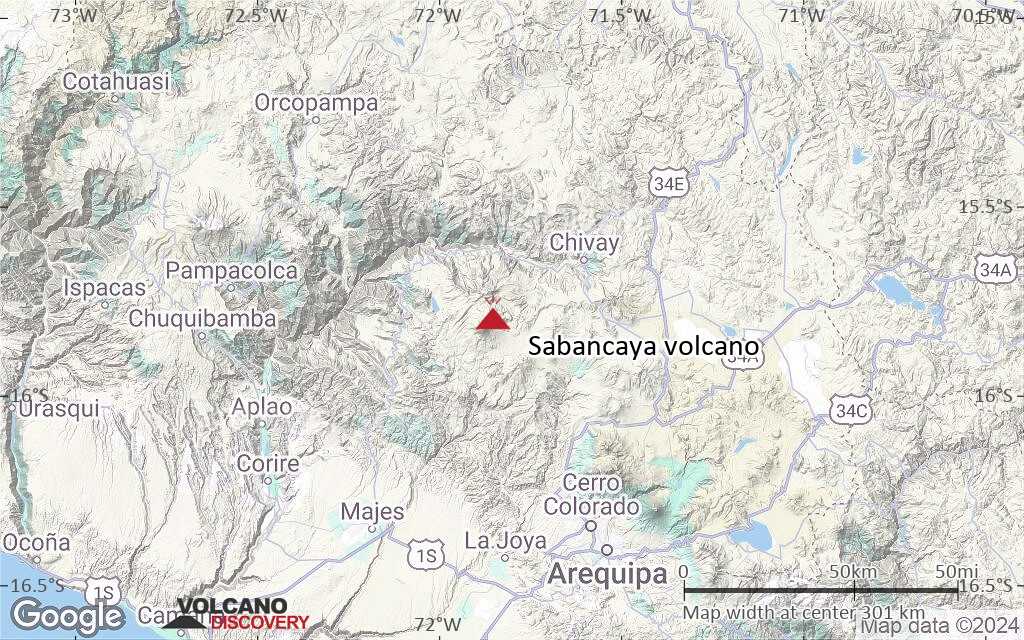 Terrain-type map of Sabancaya volcano (local scale medium)