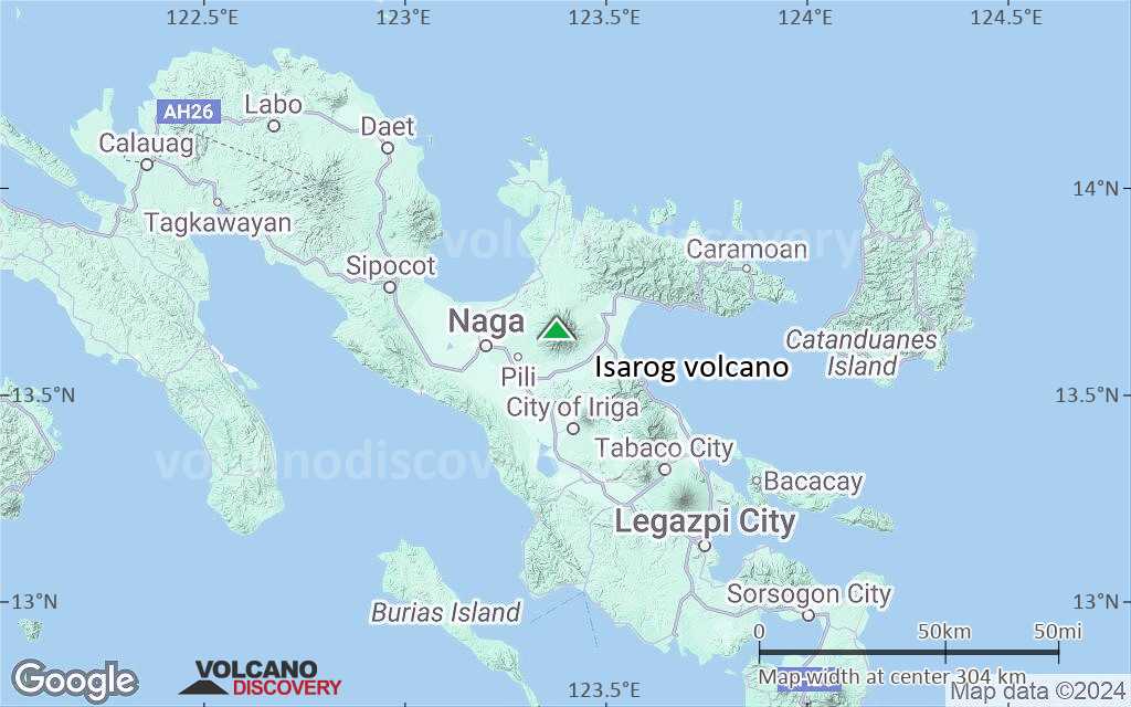 Terrain-type map of Isarog volcano (local scale medium)