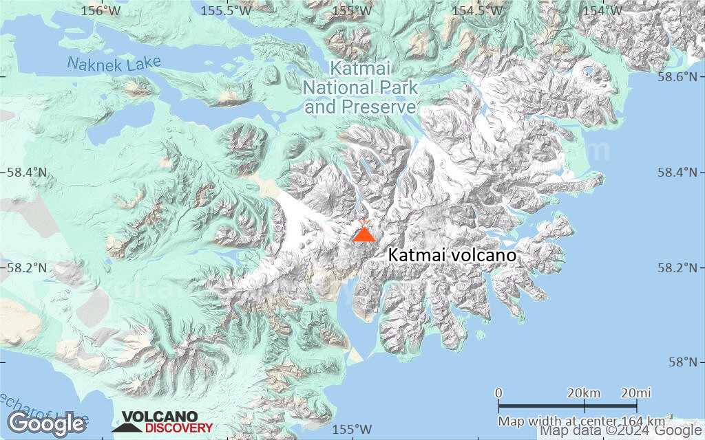 Terrain-type map of Katmai volcano (local scale medium)
