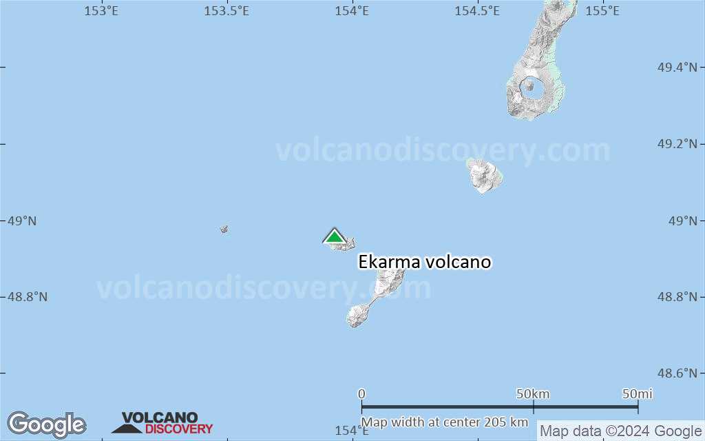 Terrain-type map of Ekarma volcano (local scale medium)