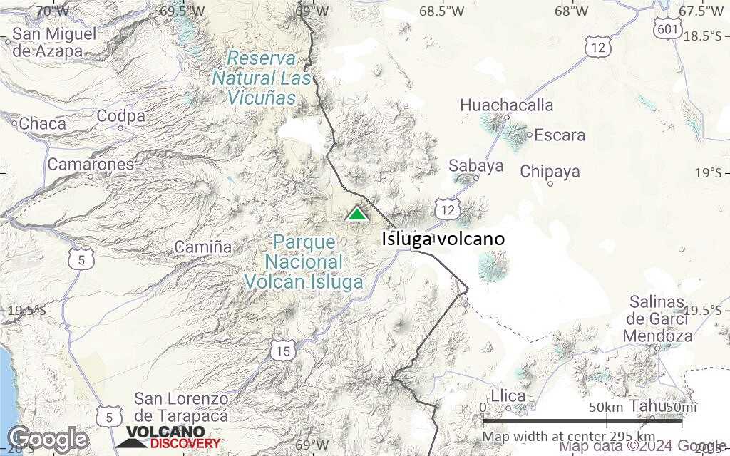 Terrain-type map of Isluga volcano (local scale medium)