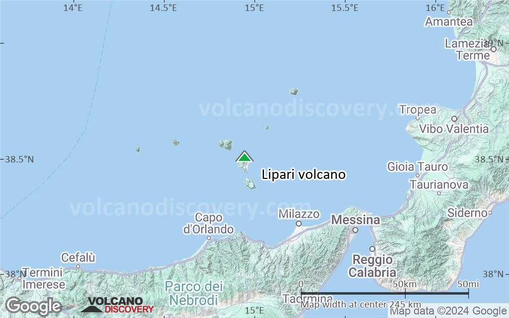 Terrain-type map of Lipari volcano (local scale medium)