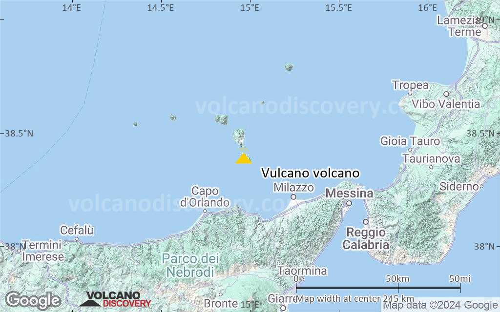 Terrain-type map of Vulcano volcano (local scale medium)