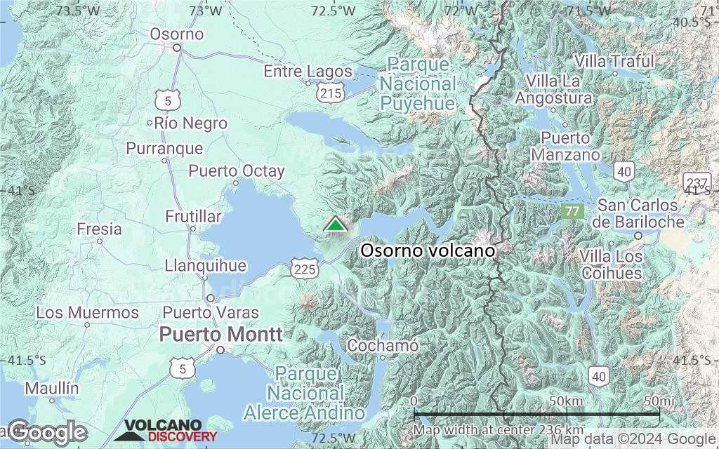 Terrain-type map of Osorno volcano (local scale medium)
