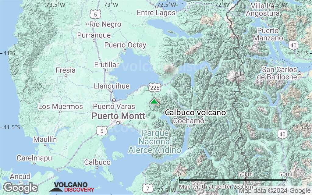 Terrain-type map of Calbuco volcano (local scale medium)