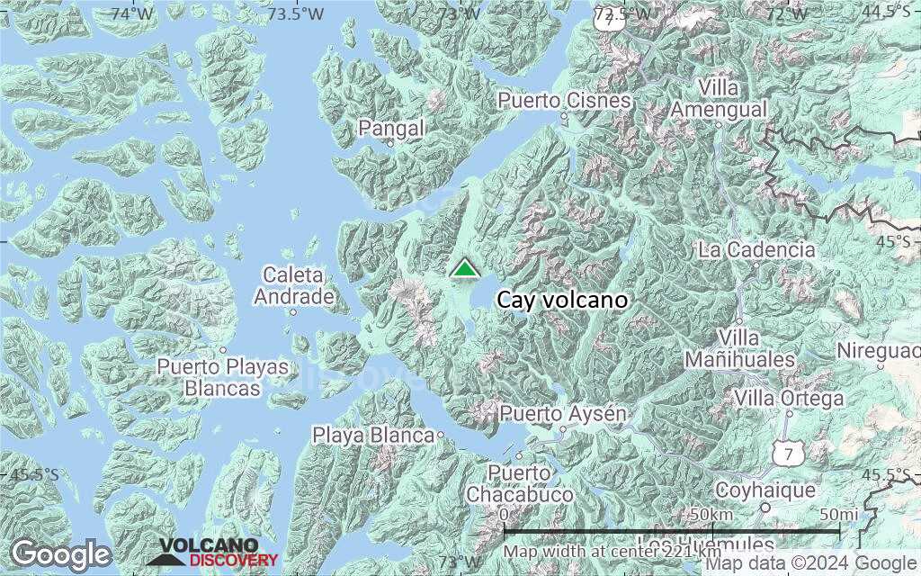 Terrain-type map of Cay volcano (local scale medium)