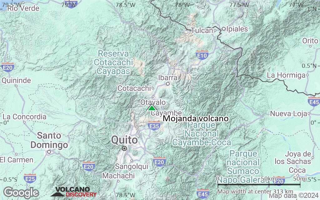 Terrain-type map of Mojanda volcano (local scale medium)
