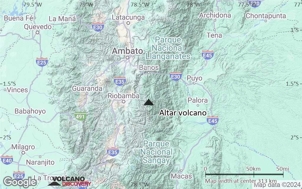 Terrain-type map of Altar volcano (local scale medium)