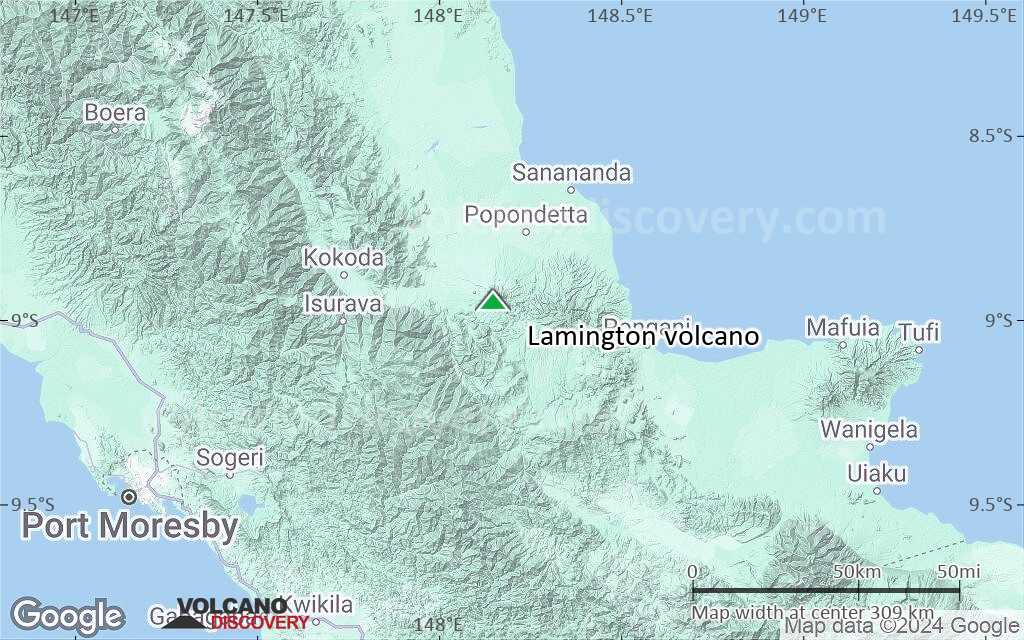 Terrain-type map of Lamington volcano (local scale medium)