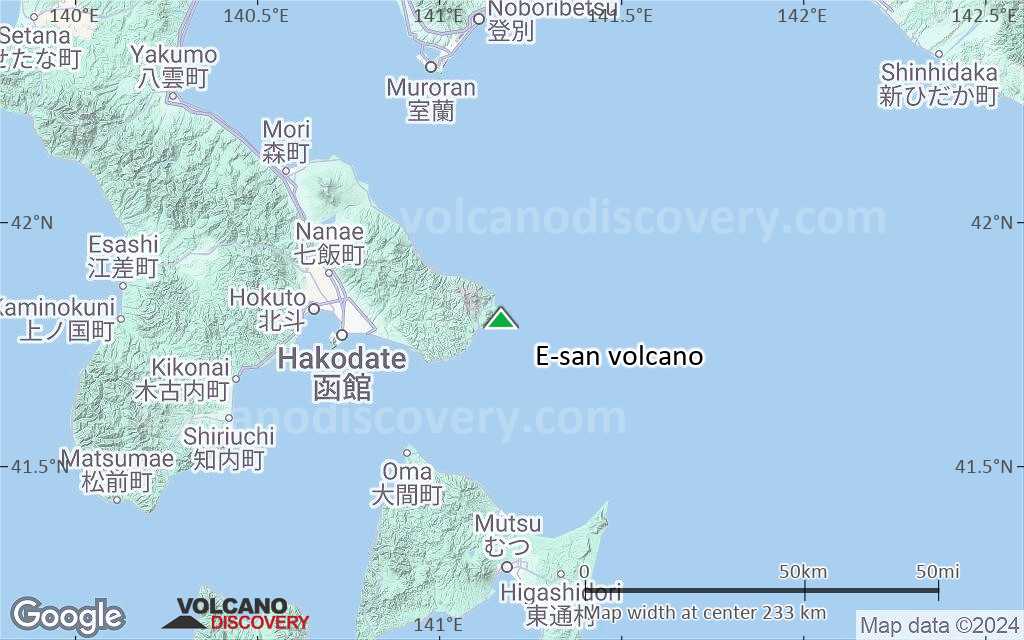 Terrain-type map of E-san volcano (local scale medium)