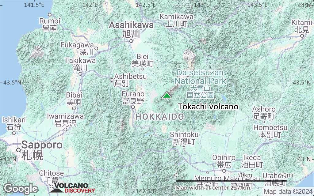 Terrain-type map of Tokachi volcano (local scale medium)