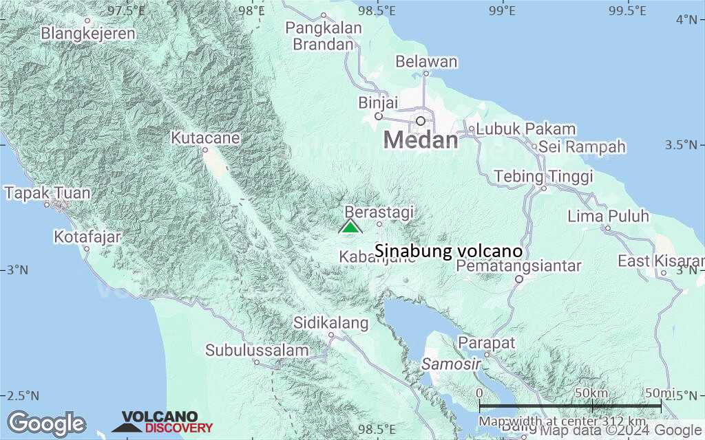 Terrain-type map of Sinabung volcano (local scale medium)