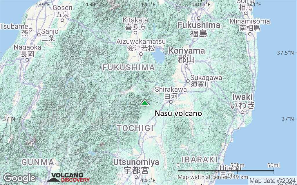Terrain-type map of Nasu volcano (local scale medium)