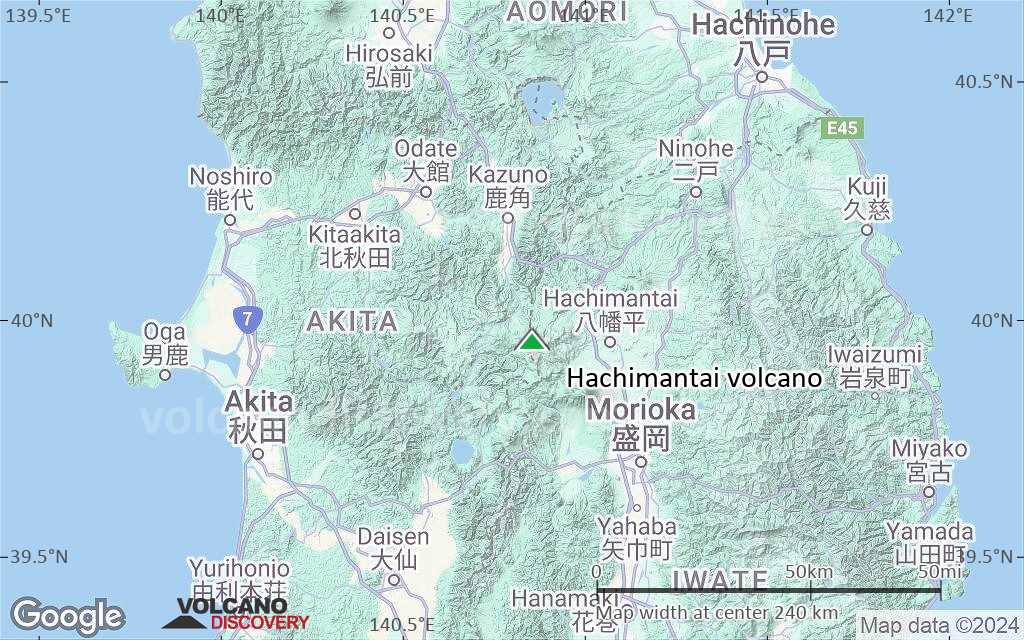 Terrain-type map of Hachimantai volcano (local scale medium)