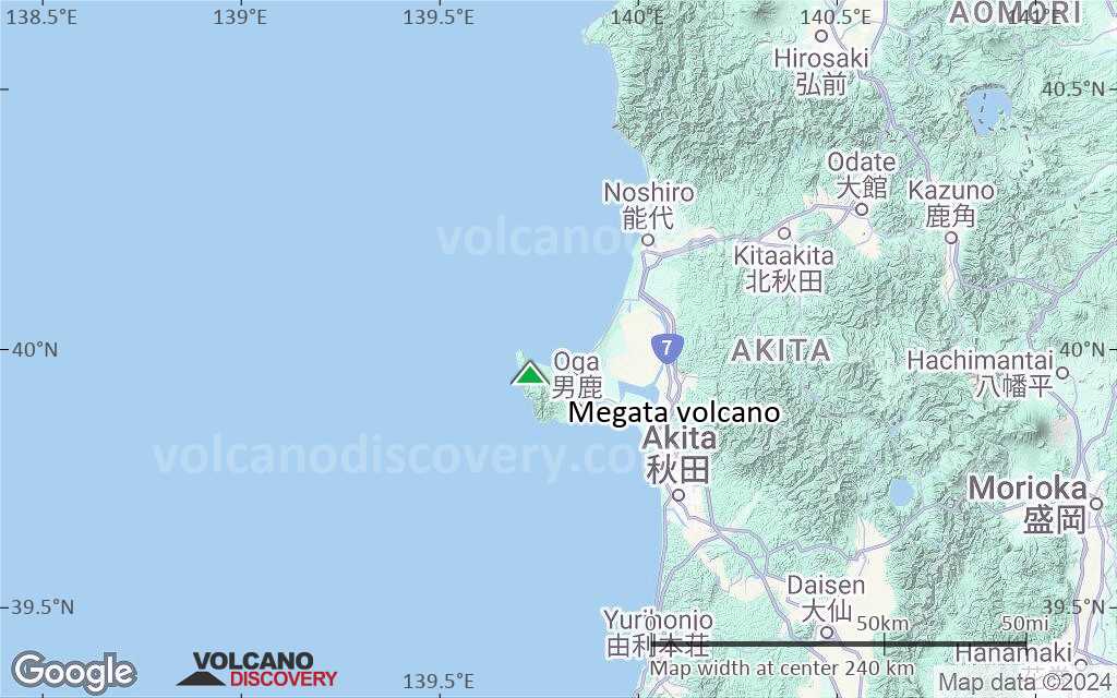 Terrain-type map of Megata volcano (local scale medium)