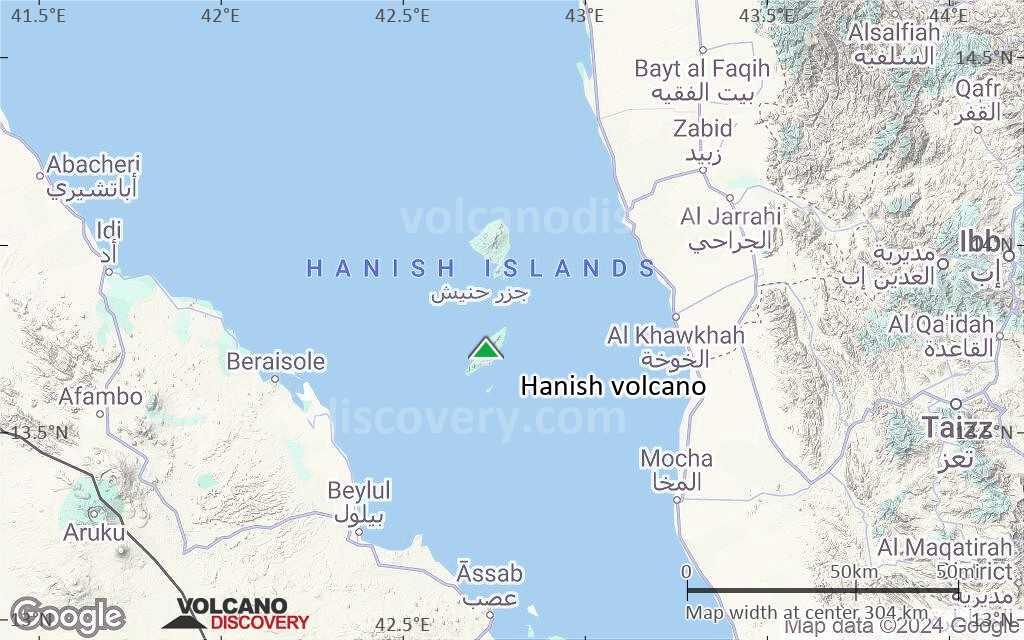 Terrain-type map of Hanish volcano (local scale medium)