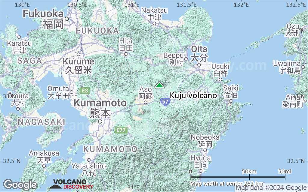 Terrain-type map of Kuju volcano (local scale medium)