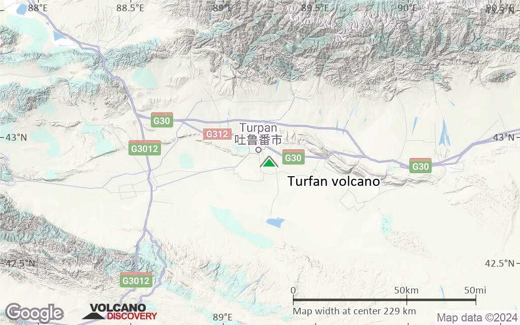 Terrain-type map of Turfan volcano (local scale medium)
