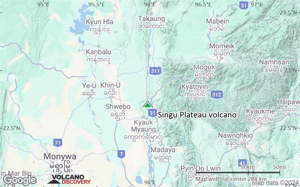 Terrain-type map of Singu Plateau volcano (local scale medium)