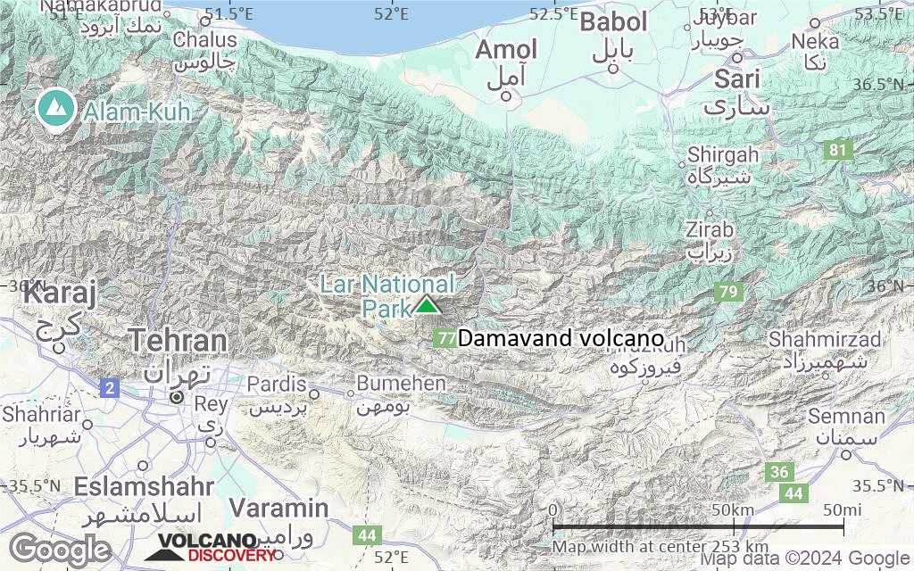 Terrain-type map of Damavand volcano (local scale medium)