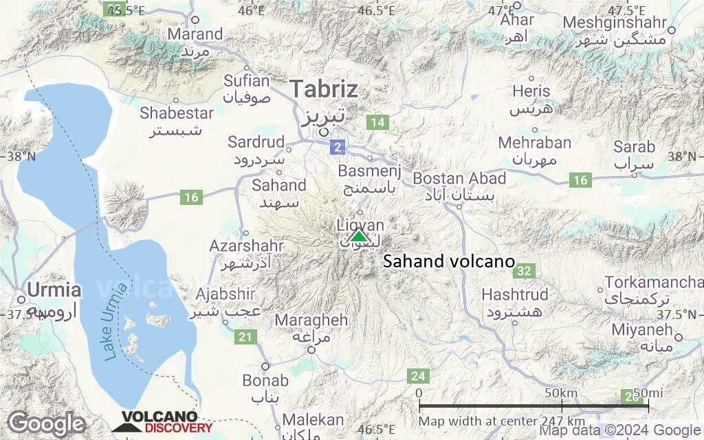 Terrain-type map of Sahand volcano (local scale medium)