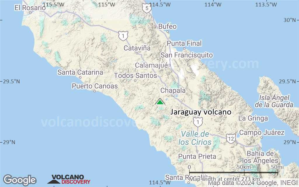 Terrain-type map of Jaraguay volcano (local scale medium)