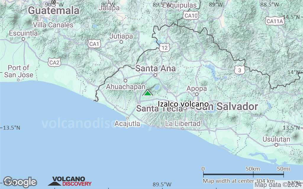 Terrain-type map of Izalco volcano (local scale medium)