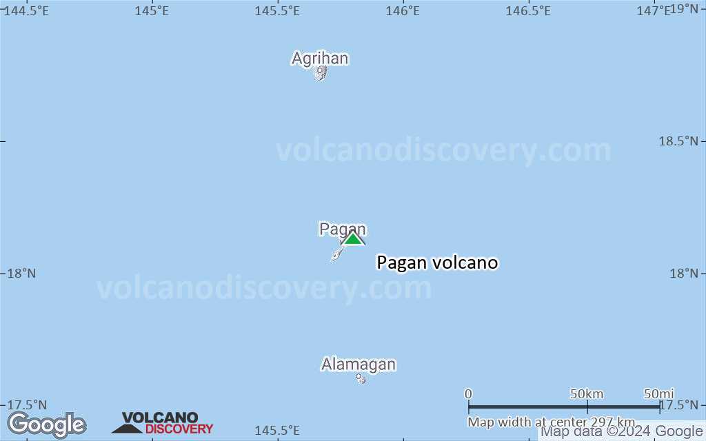 Terrain-type map of Pagan volcano (local scale medium)