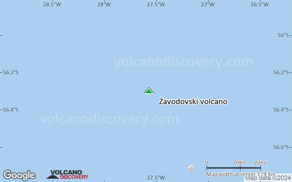 Terrain-type map of Zavodovski volcano (local scale medium)