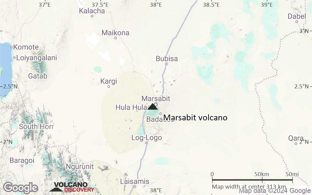 Terrain-type map of Marsabit volcano (local scale medium)