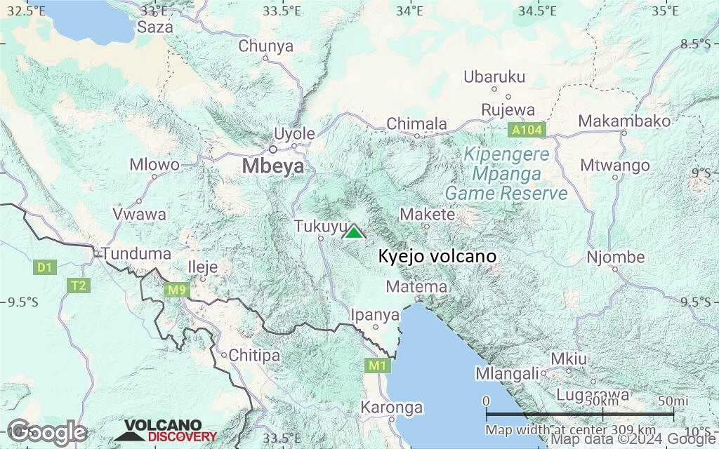 Terrain-type map of Kyejo volcano (local scale medium)