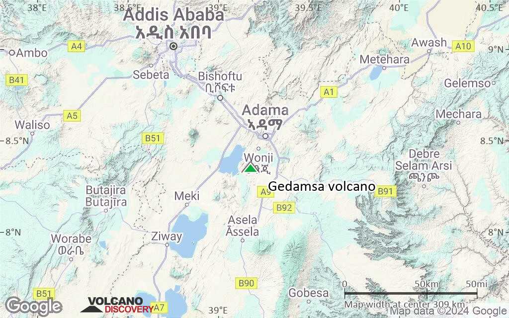 Terrain-type map of Gedamsa volcano (local scale medium)