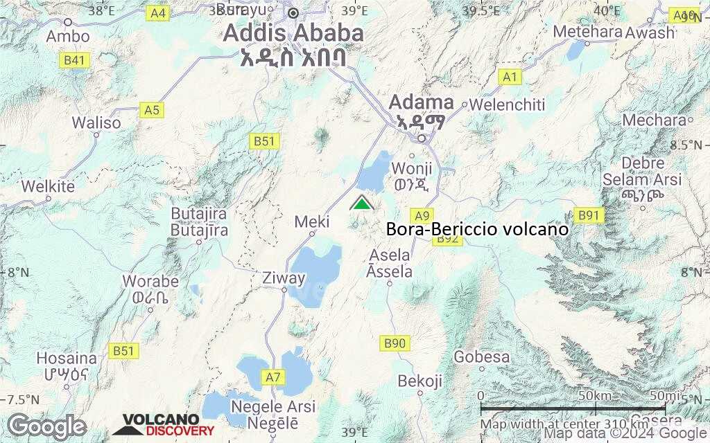 Terrain-type map of Bora-Bericcio volcano (local scale medium)